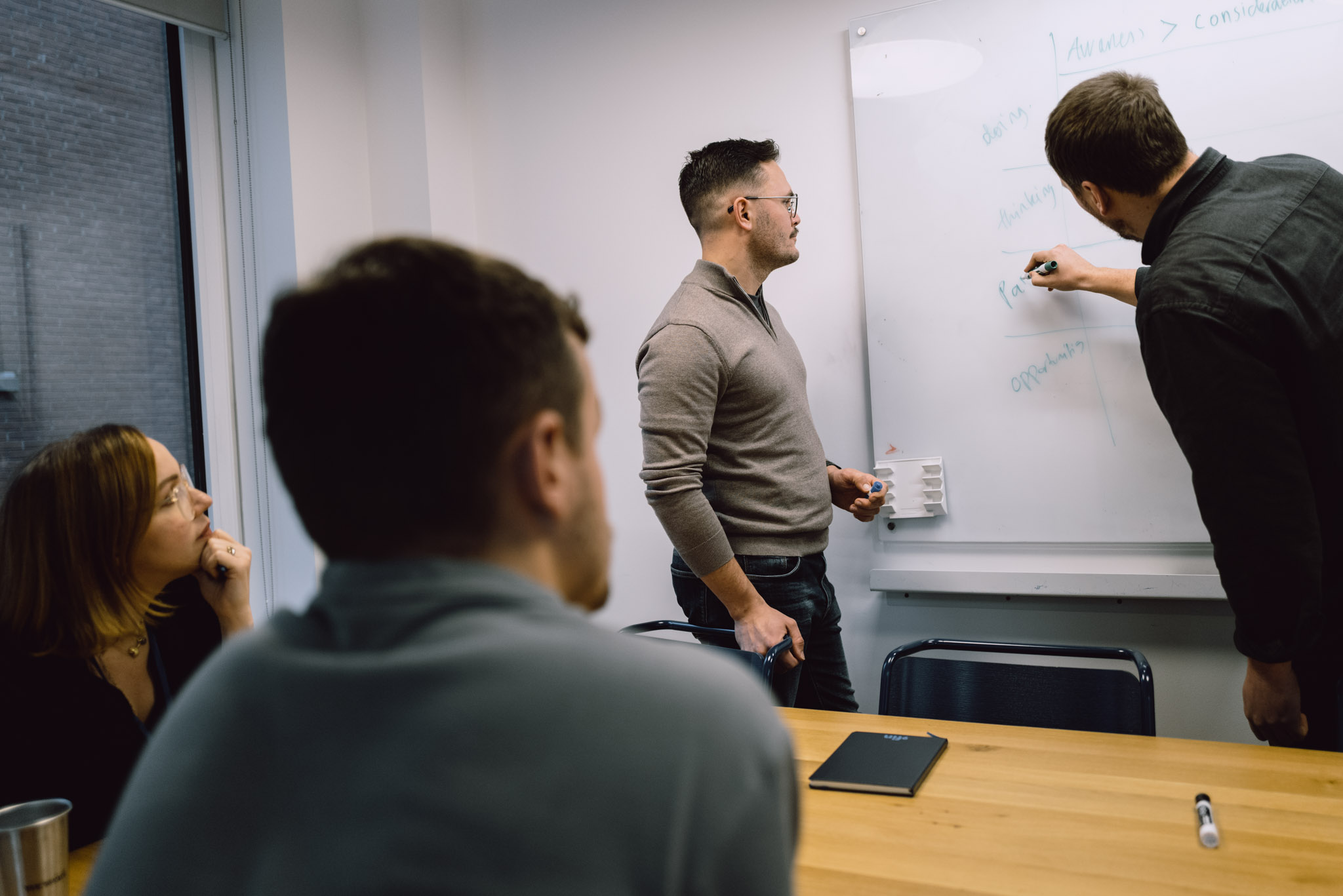 Documentary workplace photography.